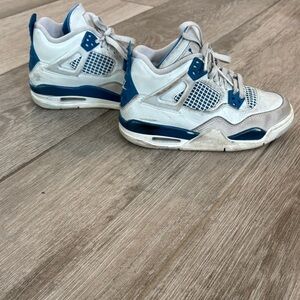 Retro Nike Air Jordan Kids Sneakers in Blue and White